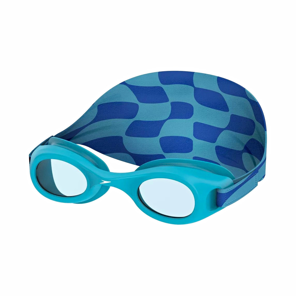 Speedo Kids Glide Comfort Strap Swim Goggles Blue Ages 3-6 Anti Fog UV NEW